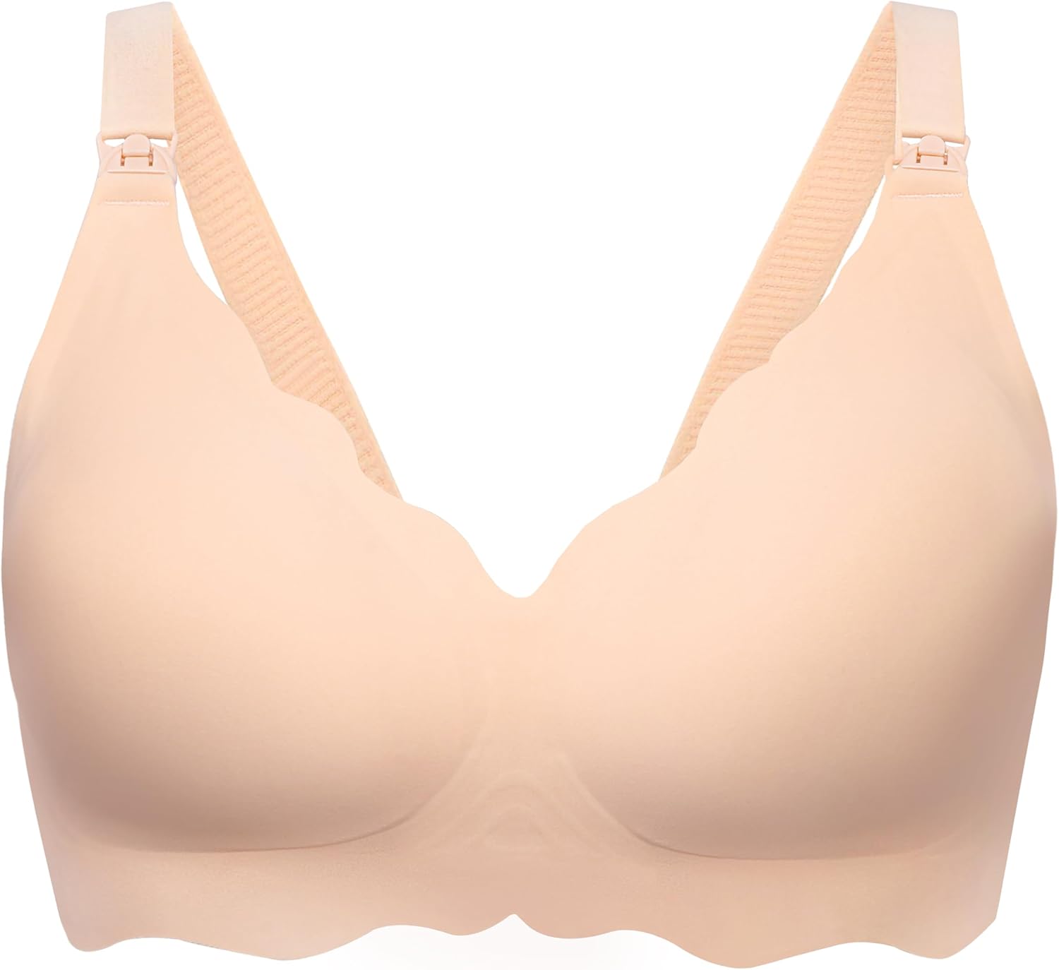 Nursing Bras for Breastfeeding Ultra Comfort Seamless Maternity Bra Wireless Pregnancy Bralette with Bra Extender
