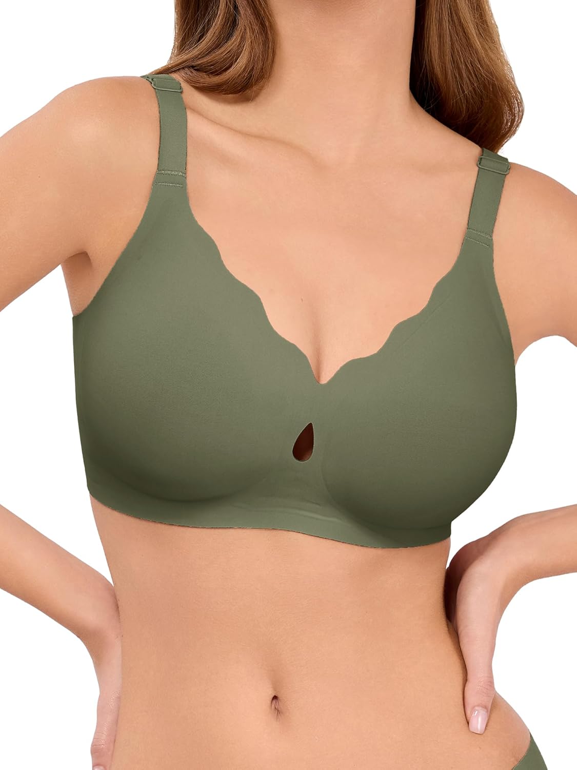 Bras for Women No Underwire Wave Push Up Wireless Bra Seamless Bras Full Coverage  Lift Everyday Bras