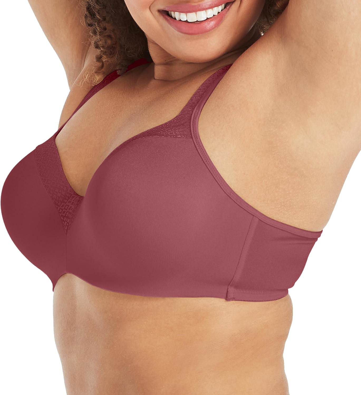 Women's  Underwire Bra 4823, Full Coverage Balconette T-Shirt Bra for Full Figures